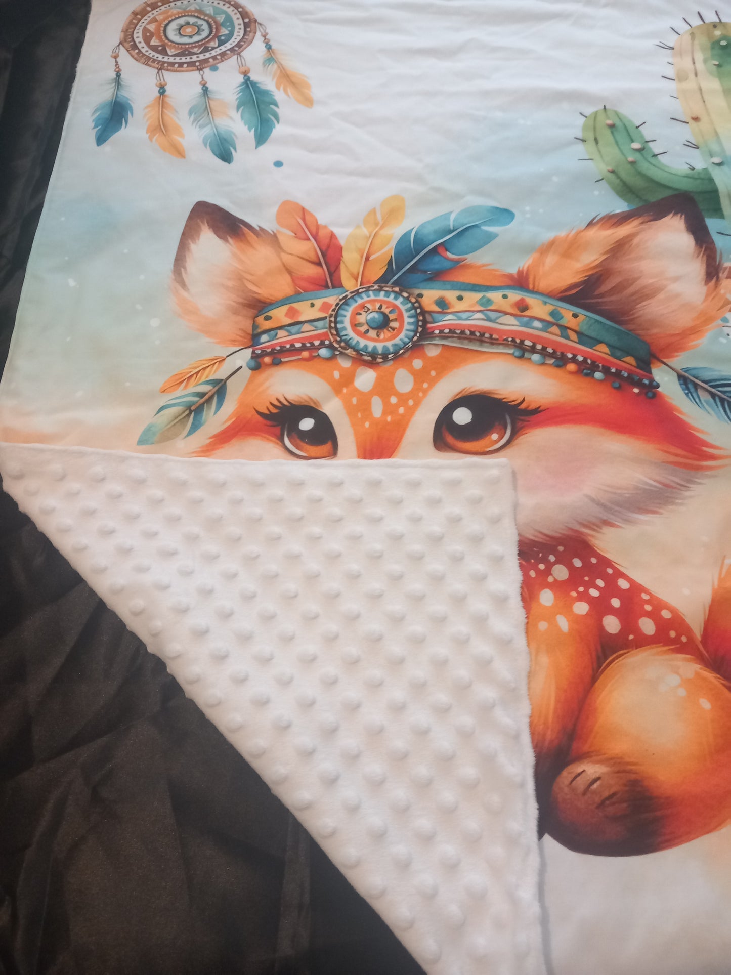 Couverture bébé et ou enfant Motif renard 🦊